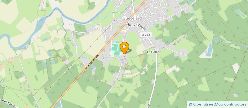 localisation de l'entreprise HUGER INVESTISSEMENTS  GUECELARD