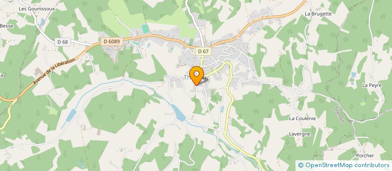 localisation de l'entreprise HUGH  THENON