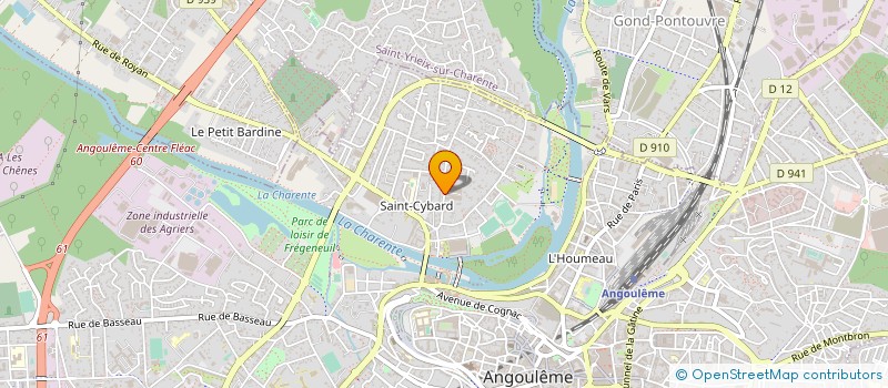 localisation de l'entreprise HUGH COMMUNICATION à ANGOULEME