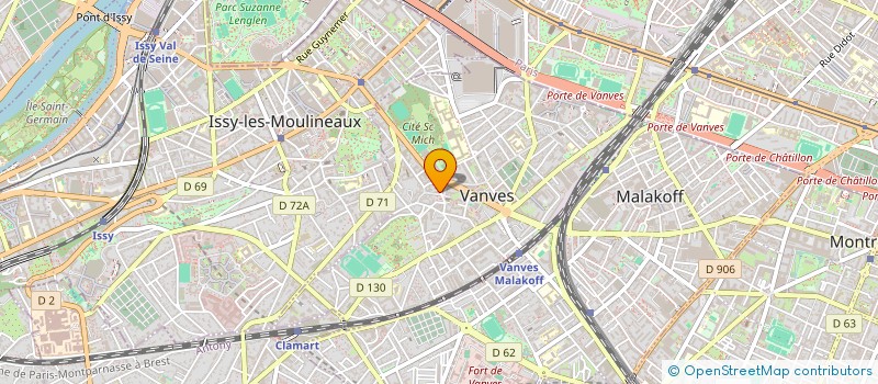 localisation de l'entreprise HUGHES POULHES  VANVES