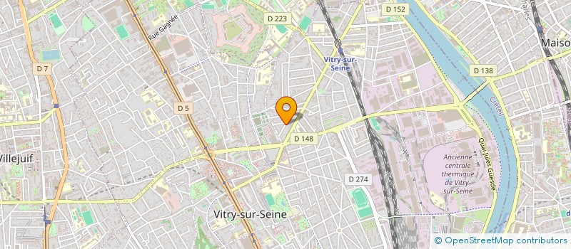 localisation de l'entreprise HUGIA à VITRY-SUR-SEINE