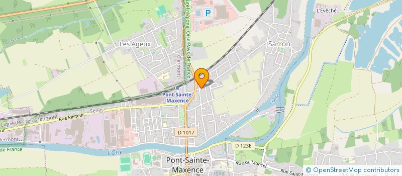 localisation de l'entreprise HUGIN/DAVIENNE  PONT-SAINTE-MAXENCE