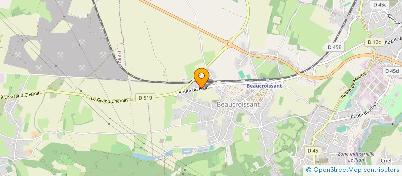 localisation de l'entreprise HUGIU  BEAUCROISSANT