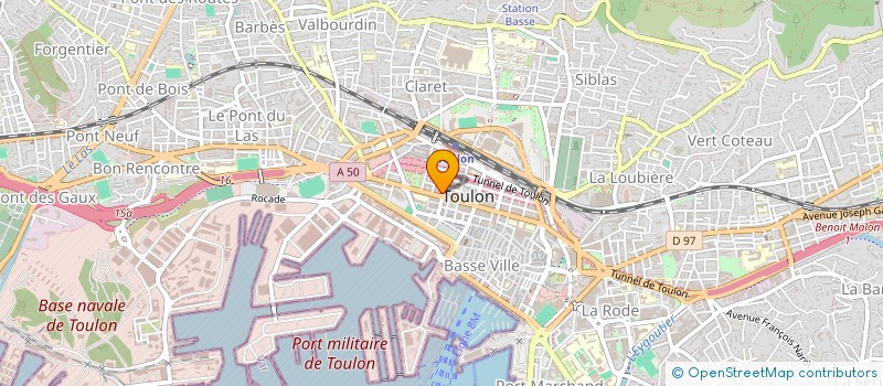 localisation de l'entreprise HUGO  TOULON