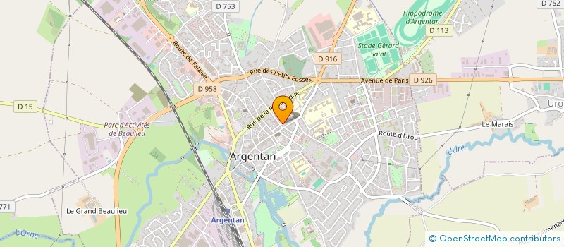 localisation de l'entreprise HUGO  ARGENTAN