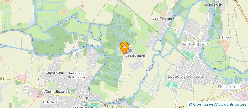 localisation de l'entreprise HUGO à NIORT