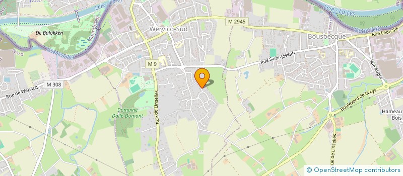 localisation de l'entreprise HUGO  WERVICQ-SUD