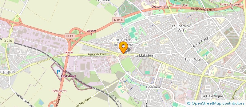 localisation de l'entreprise HUGO à CAEN
