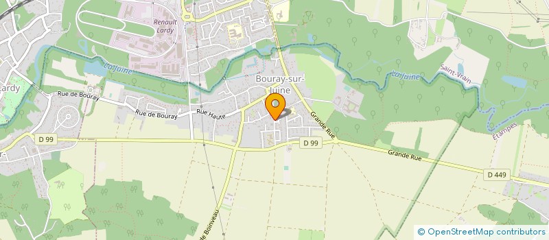 localisation de l'entreprise ' HUGO '  BOURAY-SUR-JUINE
