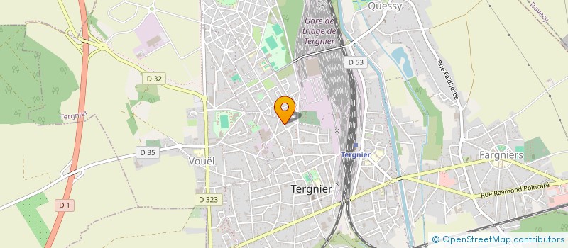 localisation de l'entreprise HUGO à TERGNIER