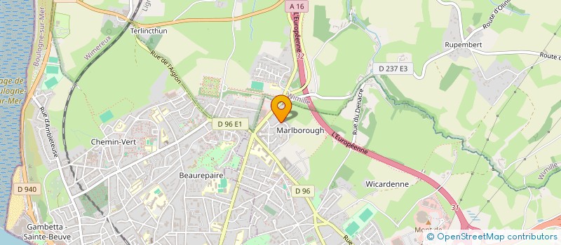 localisation de l'entreprise HUGO  SAINT-MARTIN-BOULOGNE