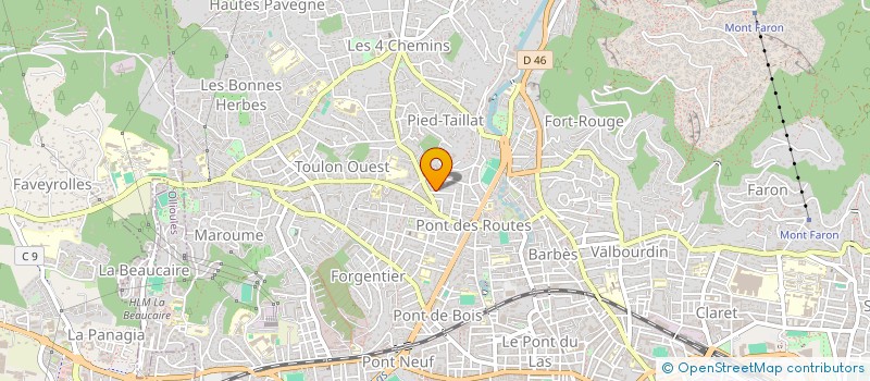 localisation de l'entreprise HUGO  TOULON