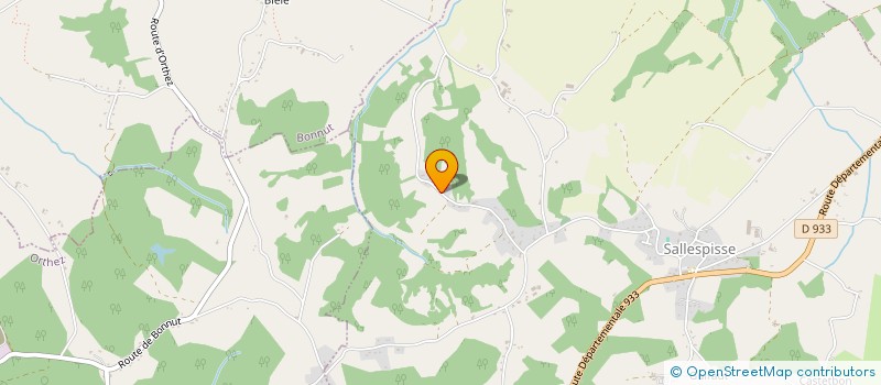 localisation de l'entreprise HUGO  SALLESPISSE