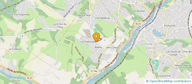 localisation de l'entreprise HUGO à ISLE