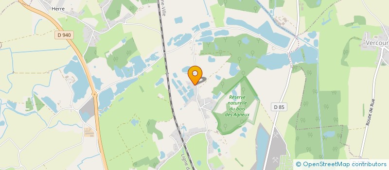 localisation de l'entreprise HUGO  RUE