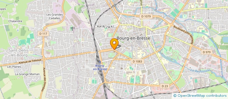localisation de l'entreprise HUGO à BOURG-EN-BRESSE