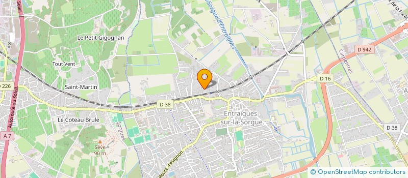 localisation de l'entreprise HUGO  ENTRAIGUES-SUR-LA-SORGUE