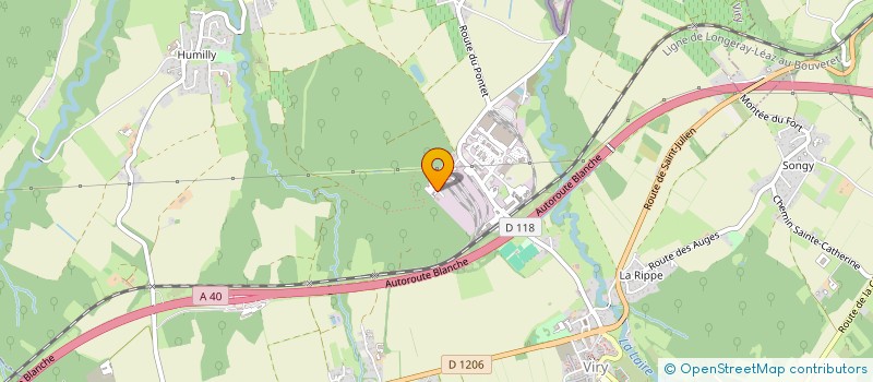 localisation de l'entreprise HUGO  VIRY