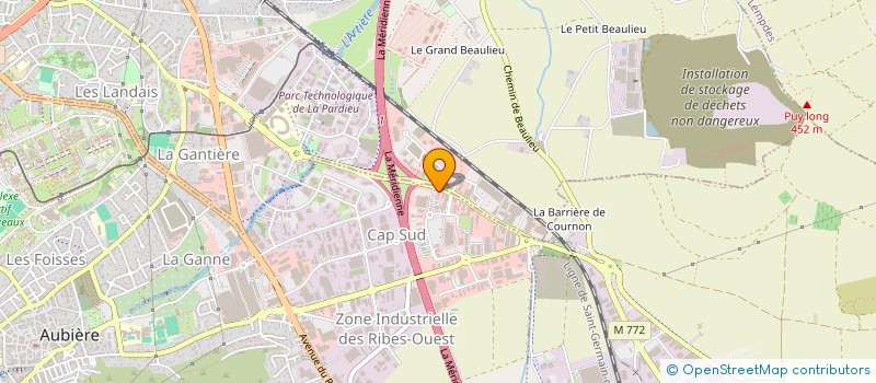 localisation de l'entreprise HUGO  AUBIERE