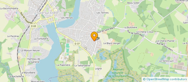 localisation de l'entreprise HUGO  SUCE-SUR-ERDRE