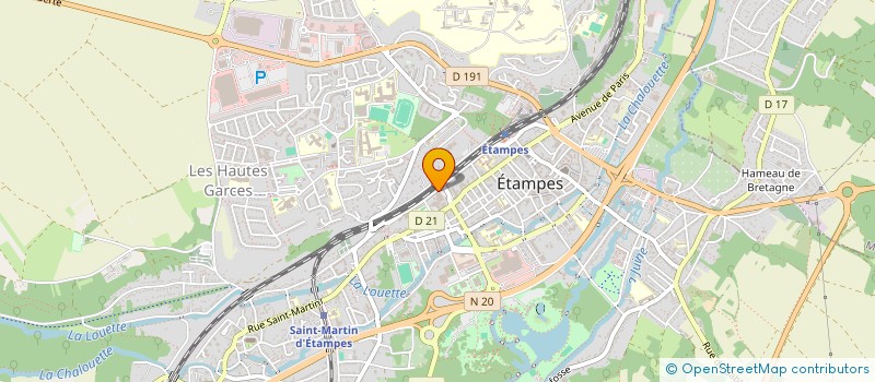 localisation de l'entreprise HUGO  ETAMPES