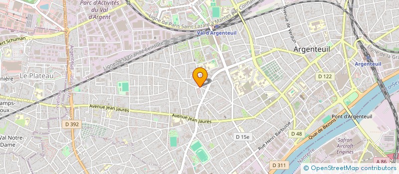 localisation de l'entreprise HUGO AMBULANCES à ARGENTEUIL