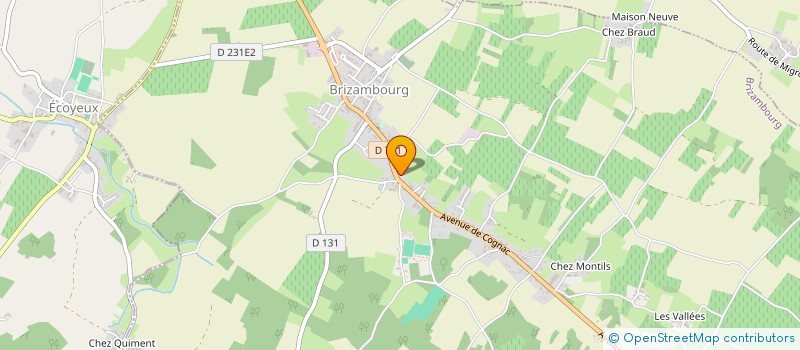 localisation de l'entreprise HUGO BOX  BRIZAMBOURG