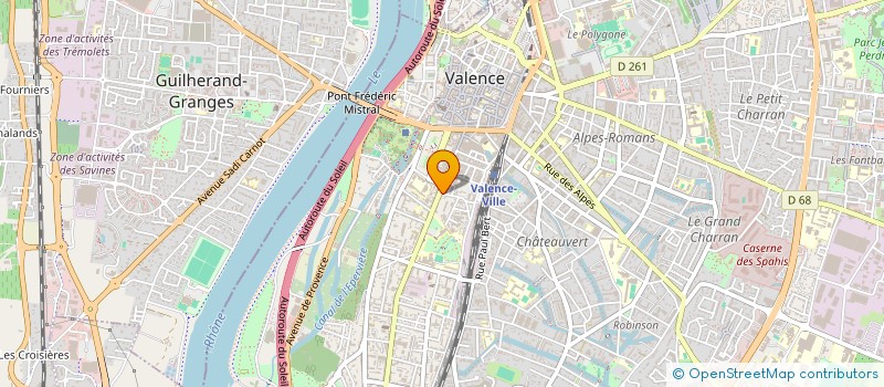 localisation de l'entreprise HUGO CA à VALENCE