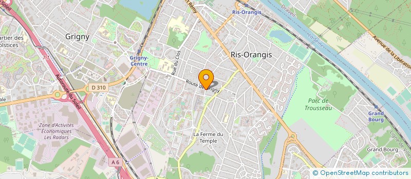 localisation de l'entreprise HUGO CASSANDRE  RIS-ORANGIS