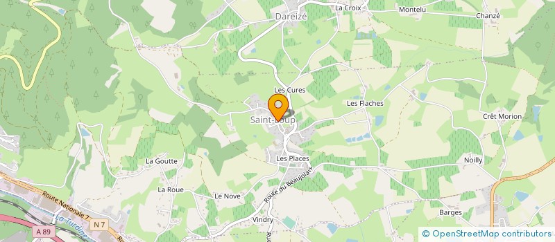 localisation de l'entreprise HUGO CHIZALLET TRAVAUX à VINDRY-SUR-TURDINE