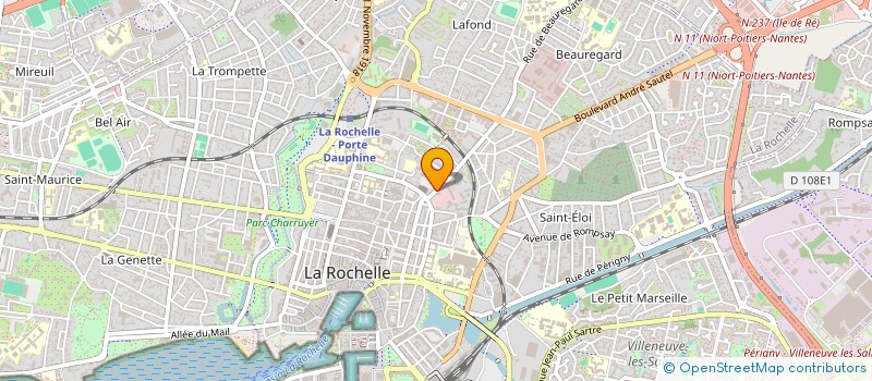 localisation de l'entreprise HUGO COIFFURE  LA ROCHELLE