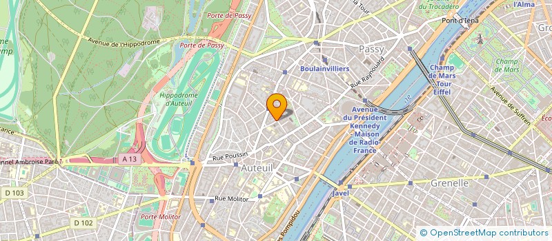localisation de l'entreprise HUGO DIGITAL à BOULOGNE-BILLANCOURT