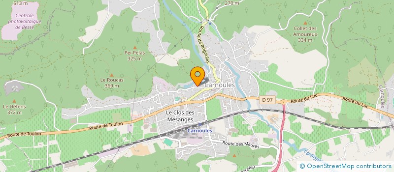 localisation de l'entreprise HUGO ET HANNA  CARNOULES