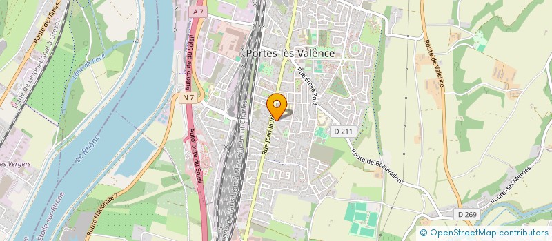 localisation de l'entreprise HUGO ET OCEANE  PORTES-LES-VALENCE