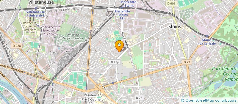 localisation de l'entreprise HUGO EXPRESS  SAINT-DENIS