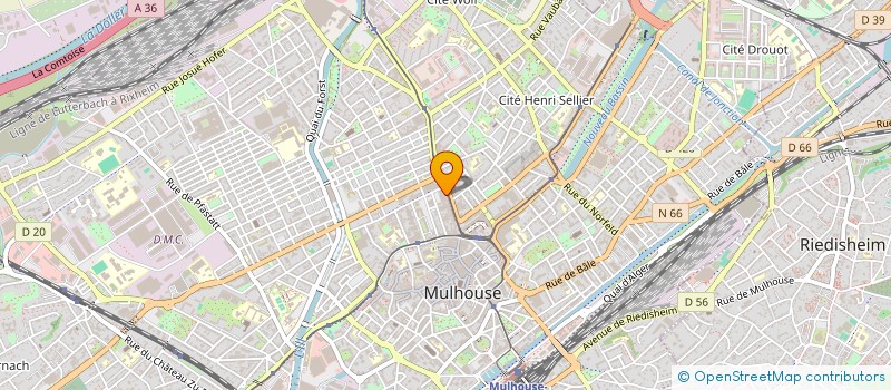 localisation de l'entreprise HUGO EY OLIVIER  MULHOUSE