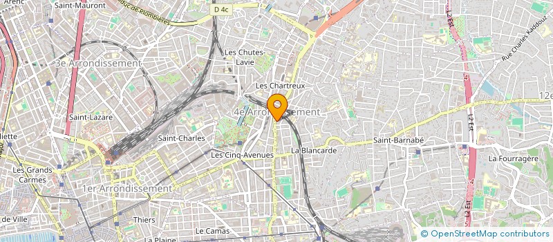 localisation de l'entreprise HUGO FTBL PRODUCTION  MARSEILLE