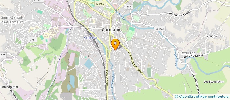 localisation de l'entreprise HUGO IMMO  CARMAUX