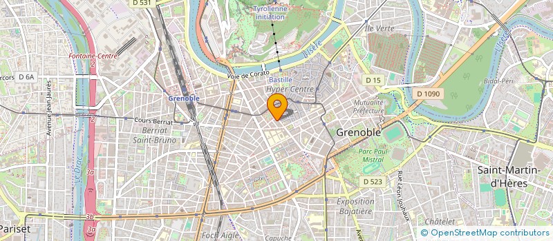 localisation de l'entreprise HUGO IMMO  GRENOBLE