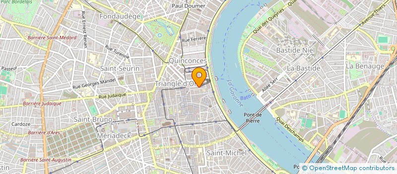 localisation de l'entreprise HUGO IMMOBILIER ET ASSOCIES  BORDEAUX