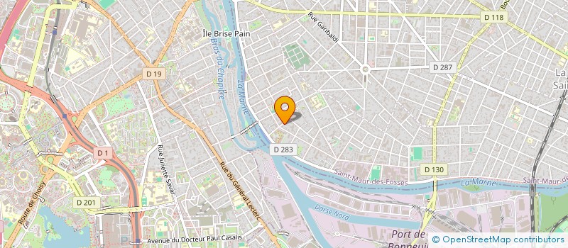 localisation de l'entreprise HUGO LAFERRIERE à SAINT-MAUR-DES-FOSSES