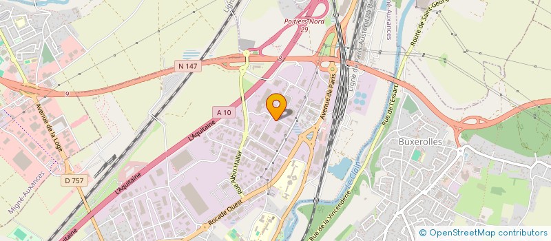 localisation de l'entreprise HUGO LOCATION à POITIERS