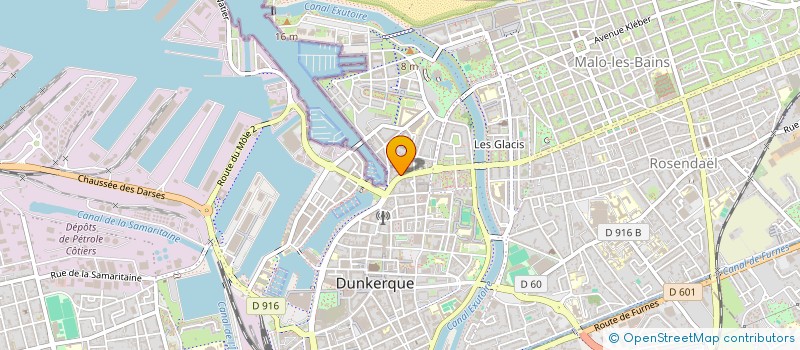 localisation de l'entreprise HUGO MENUISERIES à DUNKERQUE