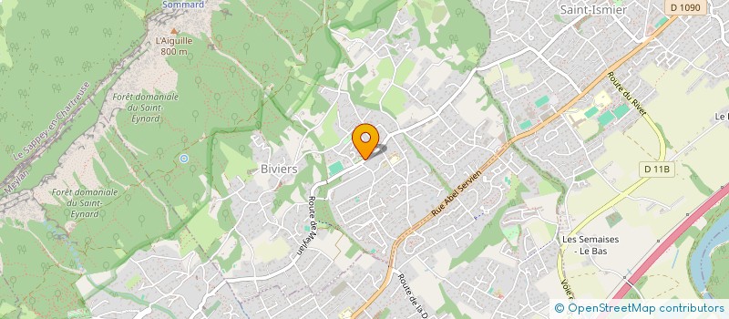 localisation de l'entreprise HUGO REALISATION BOIS à VARCES-ALLIERES-ET-RISSET