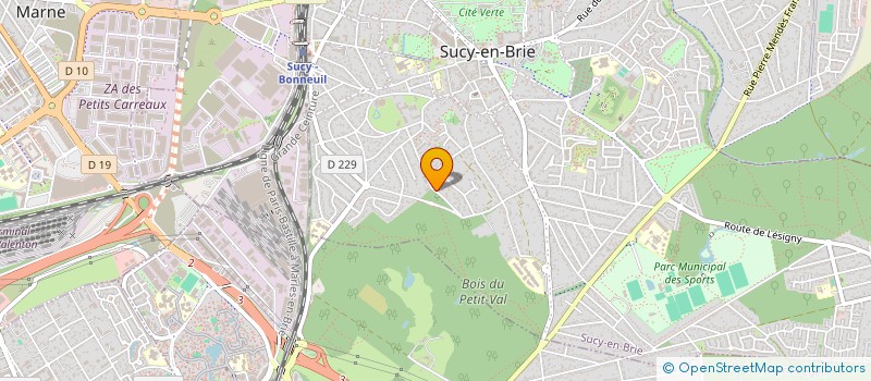 localisation de l'entreprise HUGO RODRIGUES IMMO à SUCY-EN-BRIE