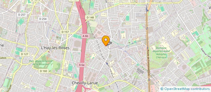 localisation de l'entreprise HUGO RONSARD  L'HAY-LES-ROSES