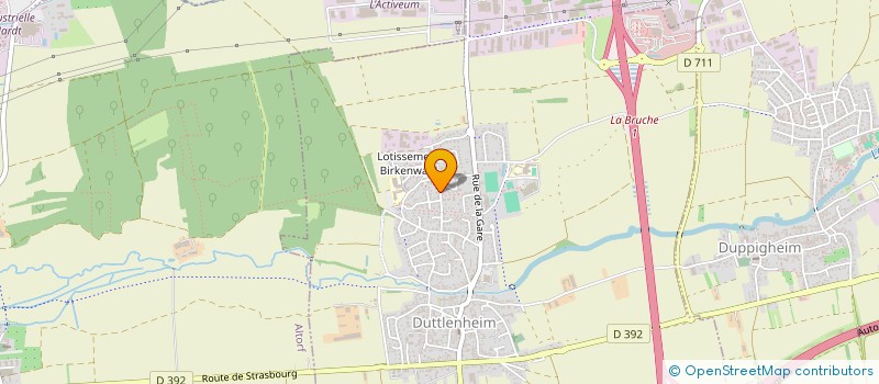 localisation de l'entreprise HUGO SACKREUTER COURTAGE  DUTTLENHEIM