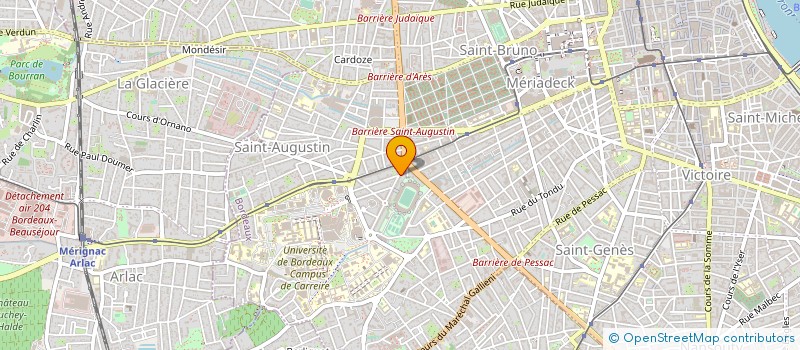 localisation de l'entreprise HUGO SCI à BORDEAUX
