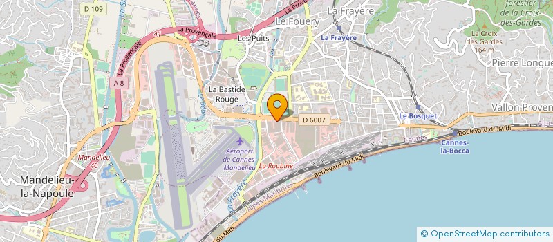 localisation de l'entreprise HUGO TECH à CANNES