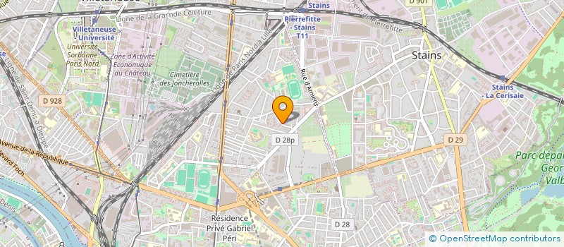 localisation de l'entreprise HUGO TRANSPORTS à PIERREFITTE-SUR-SEINE